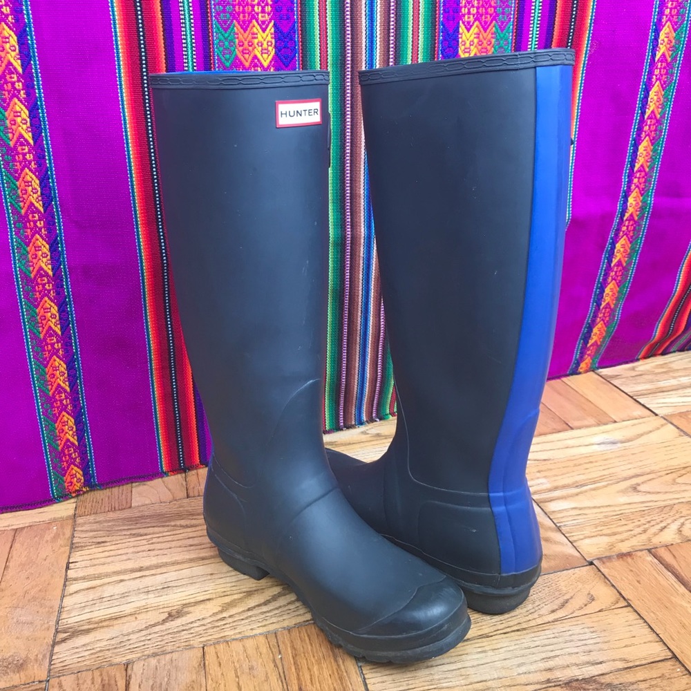 Hunter Original Stripe Waterproof Rain Boot